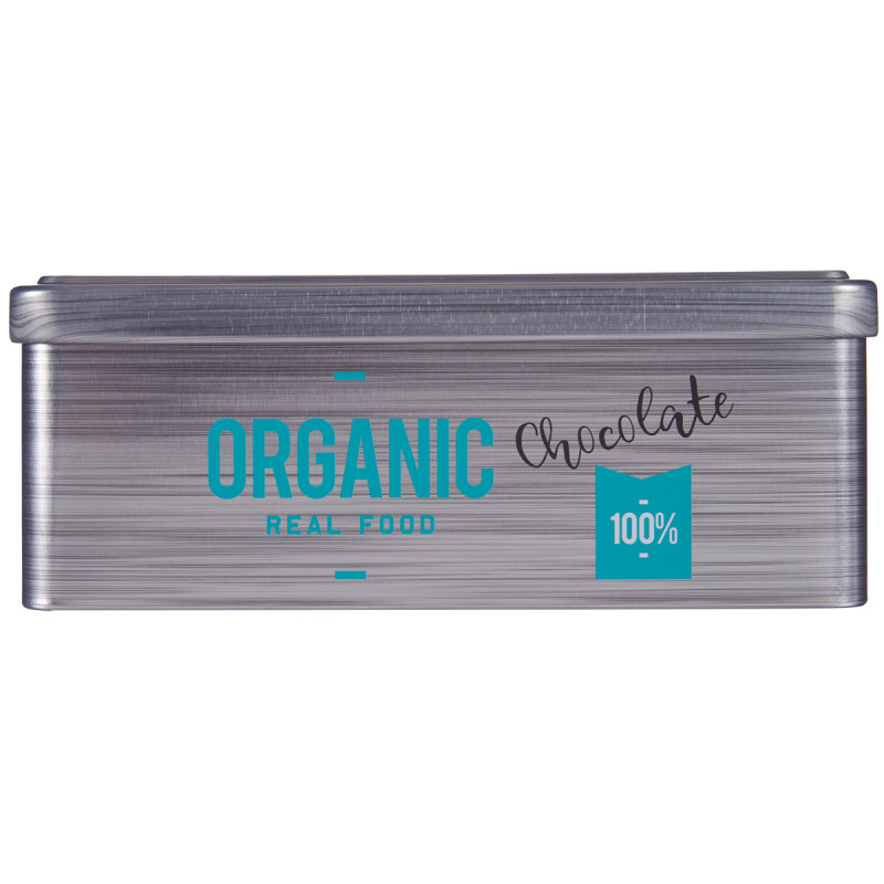 POT FERBLANC RECTANGULAIRE ORGANIC CHOCOLAT