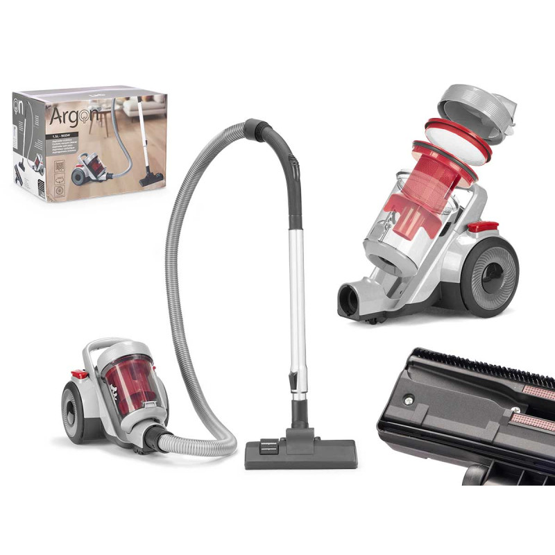 ASPIRATORE TURBO RUOTE GRIGIO ROSSO 900W