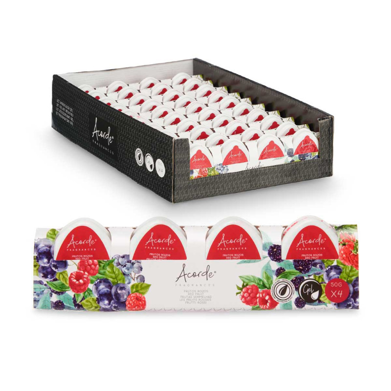 SET 4 MINI DÉSODORISANTS FRUITS ROUGES