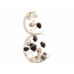 PANNEAU HORIZONTAL ROND AVEC FLEURS 