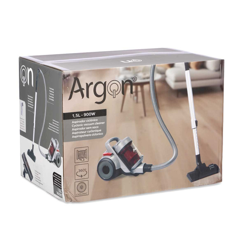 ASPIRATORE TURBO RUOTE GRIGIO ROSSO 900W
