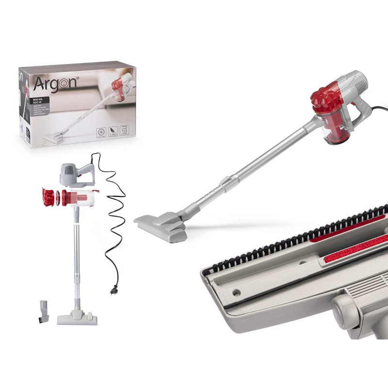 ASPIRATORE A MANO GRIGIO ROSSO 600W