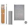 TOALHA DE MESA DESCARTÁVEL 1,2X5M CINZENTO