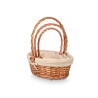 SET 3 OVAL WICKER BASKETS 