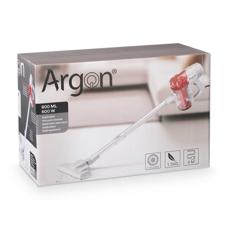 ASPIRATORE A MANO GRIGIO ROSSO 600W
