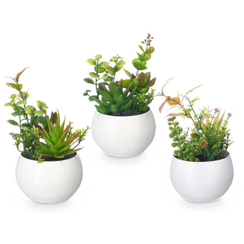VASO REDONDO BRANCO SORT 6