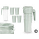 SET JARRA 4 VASOS VERDE 1,4L