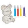 HUCHA RATON CERAMICA CON 4 ROTULADORES