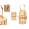 NATURAL BAMBOU CANDLE LANTERN LARGE