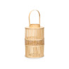 NATURAL BAMBOU CANDLE LANTERN LARGE