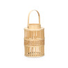 LANTERNA DECORATIVA BAMBU NATURAL VELA MED