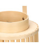 NATURAL BAMBOU CANDLE LANTERN M EDIUM