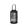 LANTERNE BOUGIE BAMBOU NOIR GRAND