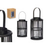 LANTERNE BOUGIE BAMBOU NOIR MOYEN
