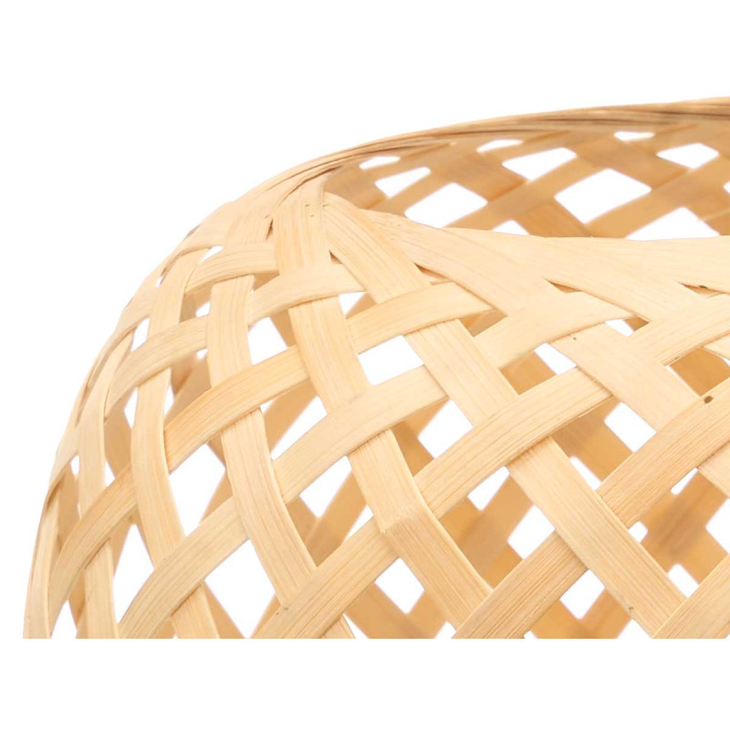 LAMPE DE TABLE OVALE EN BAMBOU NATUREL ÉLECTRIQUE
