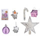 SET DECORAZIONE ALBERO NATALE VIOLA