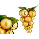 MAZZETTO PALLINE NATALE GRANDI DORATO