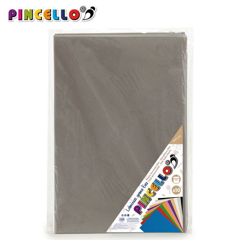 FEUILLE MOUSSE SET 10 FEUILLES FOAM GRIS