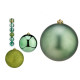 SET 6 PALLINE NATALE COL VERDE 15CM ASST 