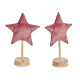 STATUETTA STELLA NATALE PICC ROSA
