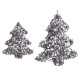 DECORATION DE NOEL ARBRE PAILLETTES ARGENTE