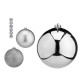 SET 6 PALLINE NATALE 15CM ARGENTO ASST 