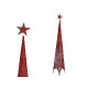 TORRE STELLA ROSSA DECORATIVA NATALE 2.1M