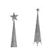 TORRE STELLA ARGENTATA DECORATIVA NATALE 2.1M