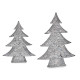 ALBERO DECORATIVO ARGENTATO NATALE 60CM