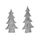 ALBERO DECORATIVO ARGENTATO NATALE 90CM