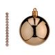 SET 12 PALLINE NATALE 6CM RAMATO