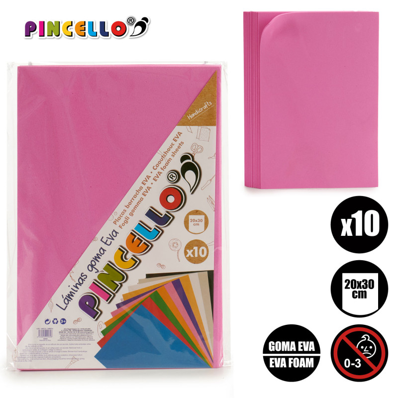 CUSCINO GIOCO 10 FOGLI FOAM A-4 ROSA