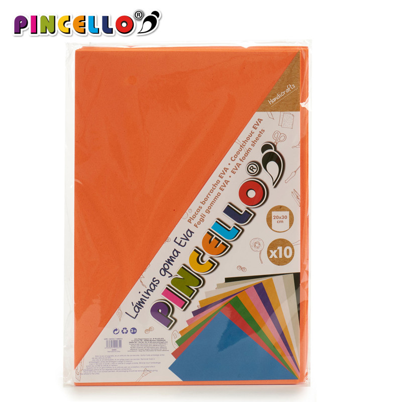 CUSCINO GIOCO 10 FOGLI FOAM A-4 ARANCION