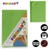 SET 10 EVA FOAM SHEET GREEN 20X30CM
