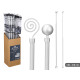 CURTAIN ROD SURT 2 120 X 210CM SILVER