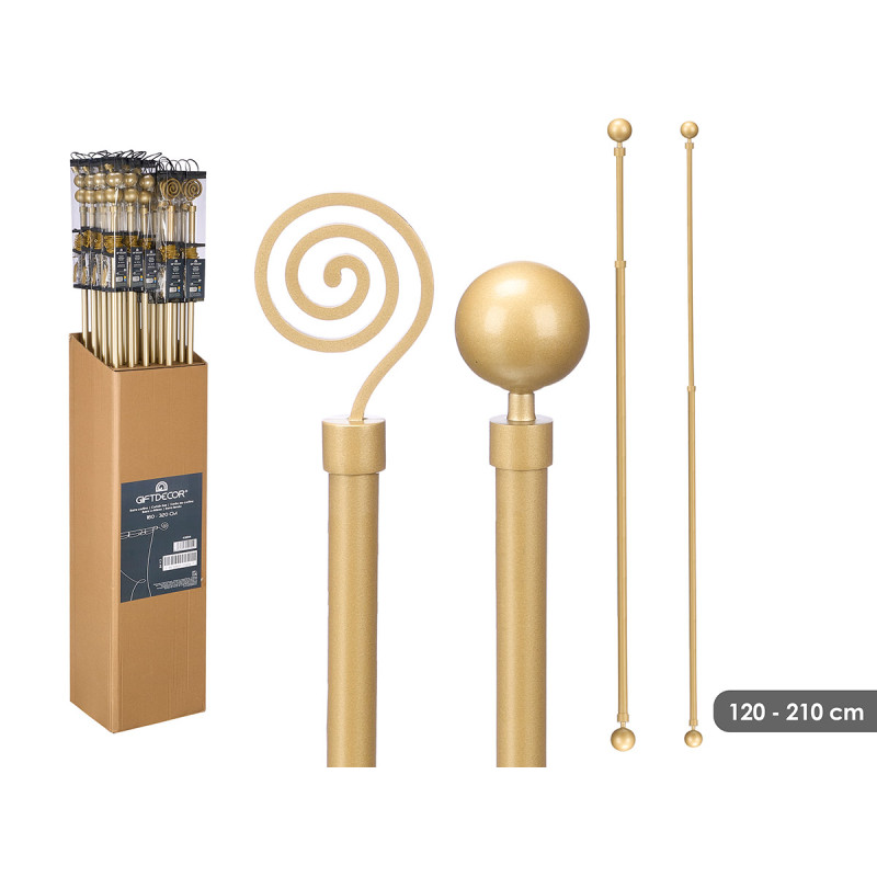 CURTAIN ROD SURT 2 160 X 320CM GOLDEN