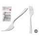 SET 24 PLASTIC SILVER COFFEE SPOON
