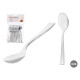 SET 24 PLASTIC DESSERT FORK SILVER