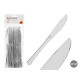 SET 12 COLTELLO PLASTICA ARGENTATO  