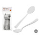 SET 12 CUCCHIAIO PLASTICA ARGENTATO