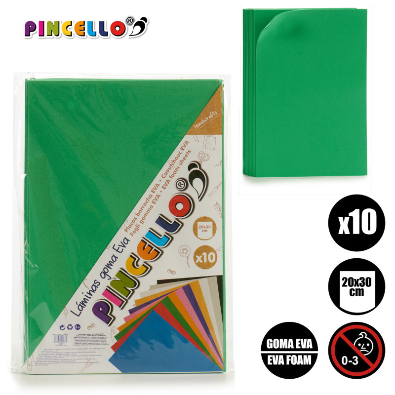 FEUILLE MOUSSE SET 10FEUILLES FOAM A4 OL