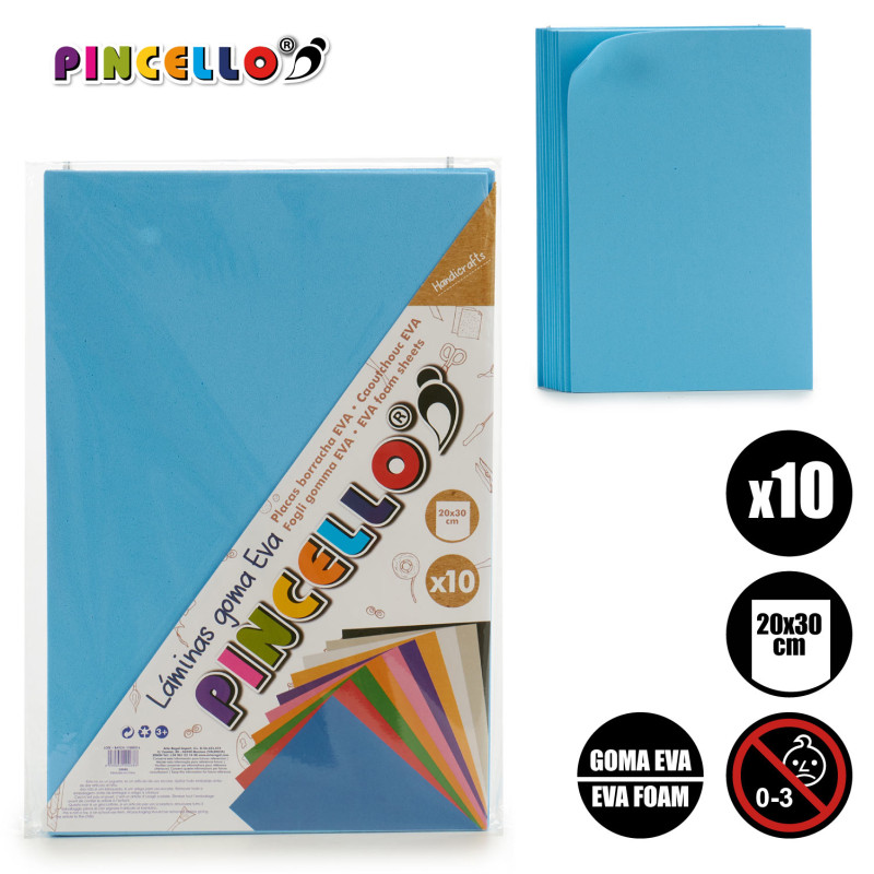 CUSCINO GIOCO 10 FOGLI FOAM A-4 BLU