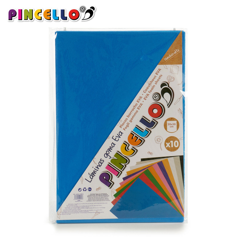 CUSCINO GIOCO 10 FOGLI FOAM A-4 AZZURRO