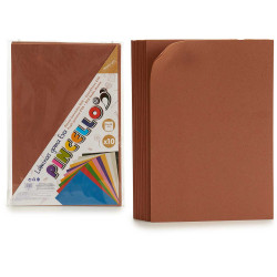 SET 10 EVA FOAM SHEET BROWN 20X30CM