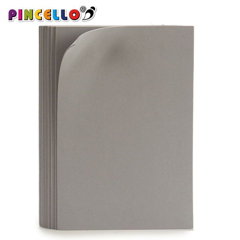 SET 10 EVA FOAM SHEET GREY 20X30CM