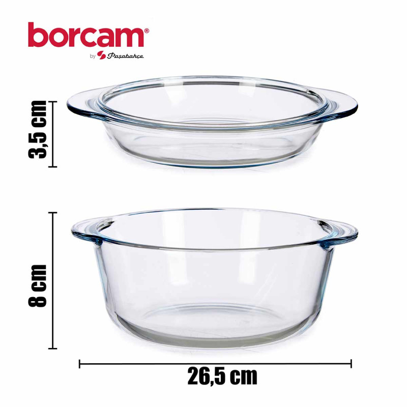 PENTOLA CON COPERCHIO BORCAM 2100 ML