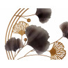 PANNEAU HORIZONTAL ROND AVEC FLEURS 