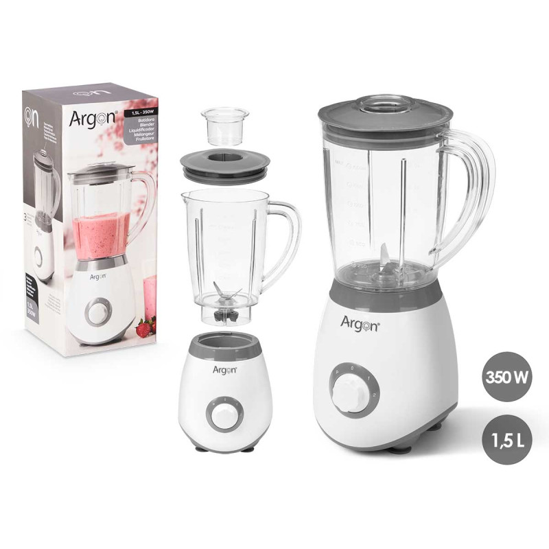 FRULLATORE CARAFFA BIANCO GRIGIO 1,5L350W