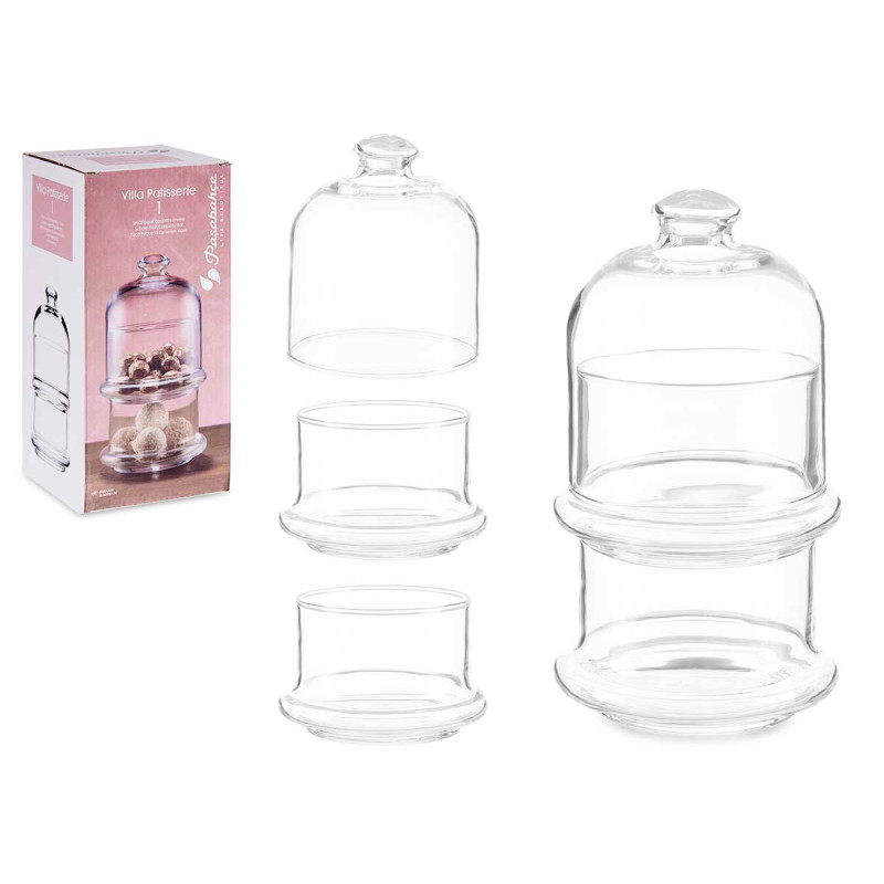 2 HEIGHTS PATISSERIE STACKABLE BONBONNIERE 