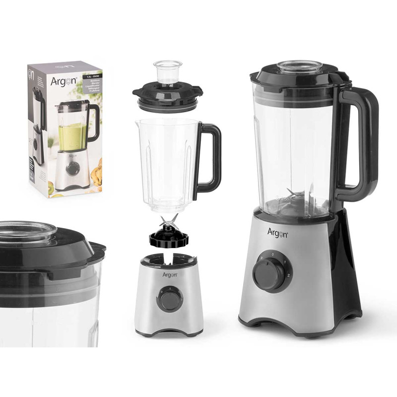 VERRE BLENDER ACIER NOIR 1,5L 350W